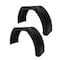 Jonesco Fender for Single Axle Single Tire applications. Flat Top Fender Suits Rim Size 13"-15" PR JX06F - alternate 1